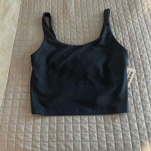 Old Navy Dark Blue Ribbed sports bra